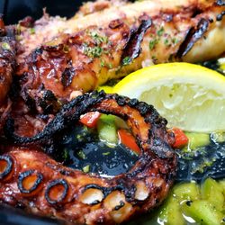 Santorini S Greek Cuisine 156 Photos 250 Reviews 210 N Photo Of Santorini S Greek Cuisine Deland Fl United States Grilled Octopus