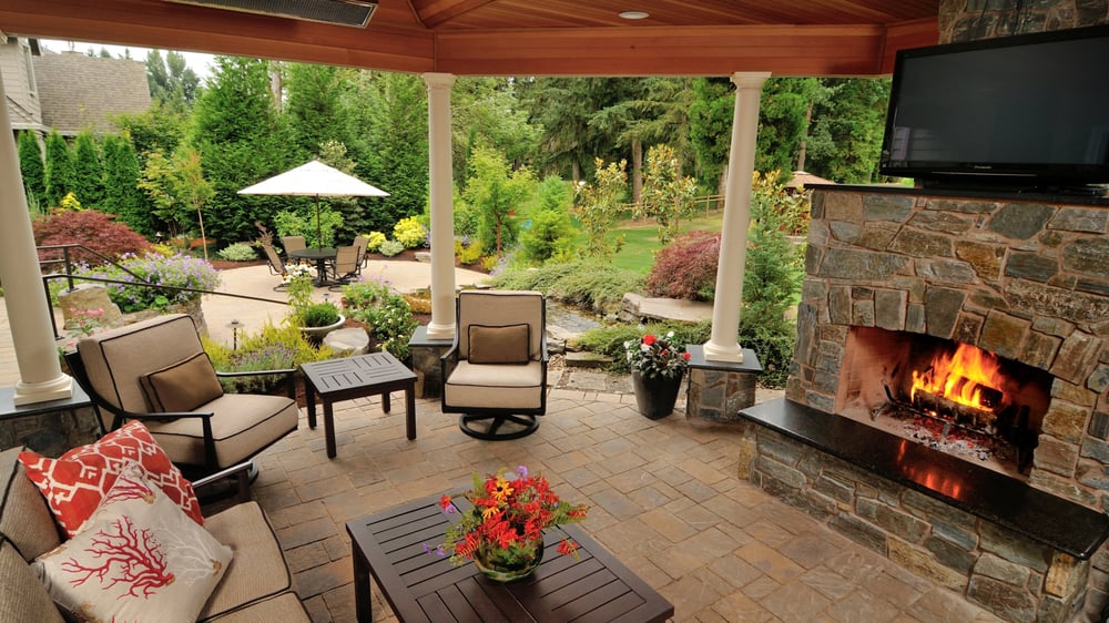Outdoor Living Room Backyard Remodel Yelp Photo Of Dennis 7 Dees Landscaping Portland Or United States Outdoor