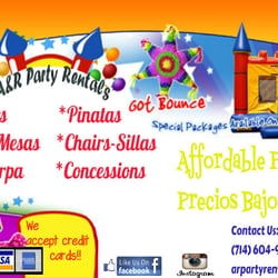 A R Party Als Equipment Westminster Ca Photo Of A R Party Als Westminster Ca United States Business Card