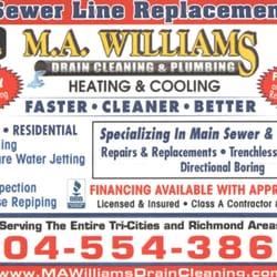 M A Williams Drain Cleaning Plumbing Heating Air Conditioning Photo Of M A Williams Drain Cleaning Plumbing Richmond Va United States