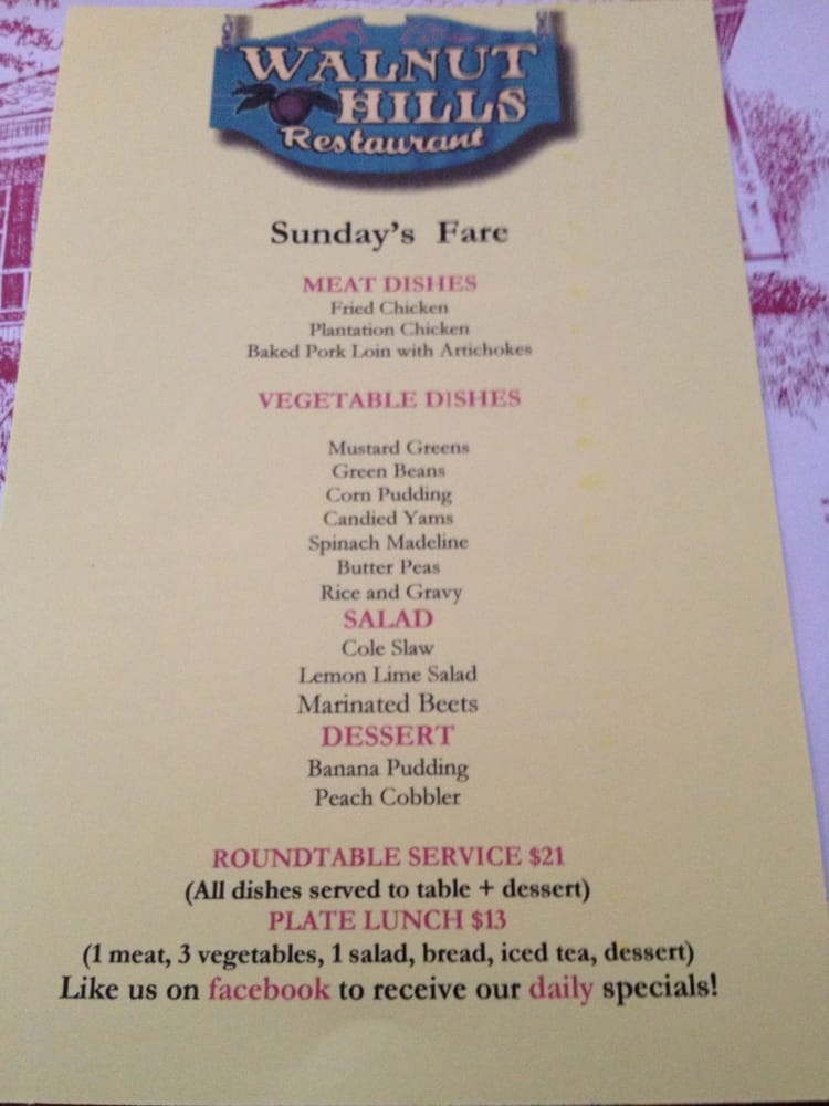 Eat At The Round Table With Unlimited Food Or Lunch Photo Of Walnut Hills Vicksburg Ms United States Eat At The Round
