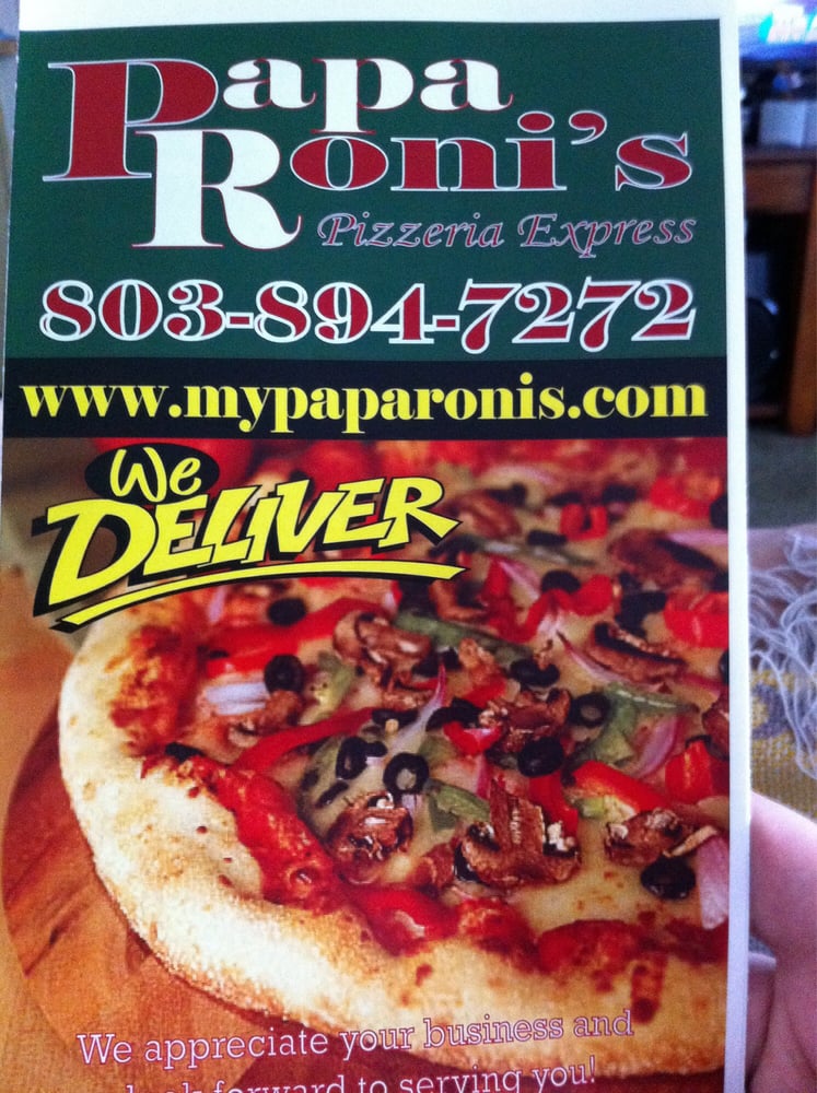 Paparoni’s Express Pizza 861 Pine St, Pelion, SC Restaurant