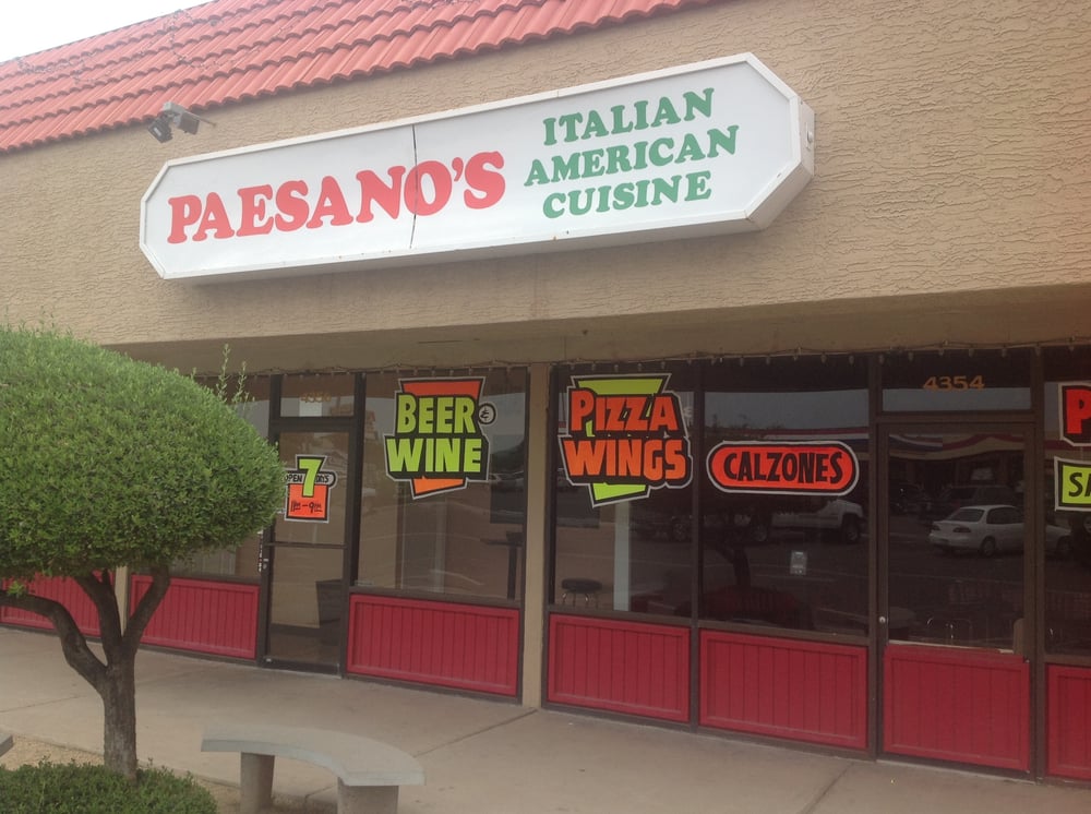 Paesano’s Pizza CLOSED Pizza 4356 W Thunderbird Rd, Glendale, AZ
