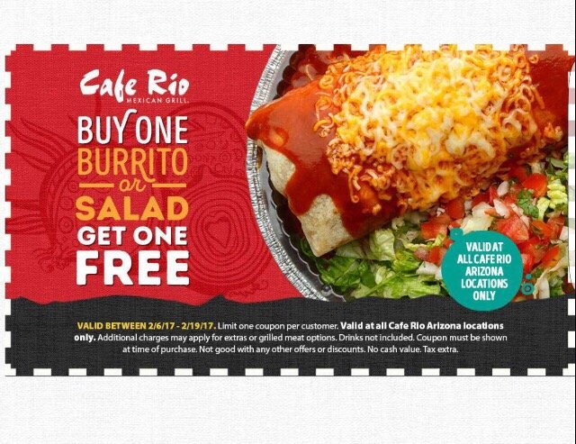 cafe rio gilbert az coupon