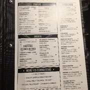 Gold Class Food Menu Innaloo Gold Class Food Menu Innaloo