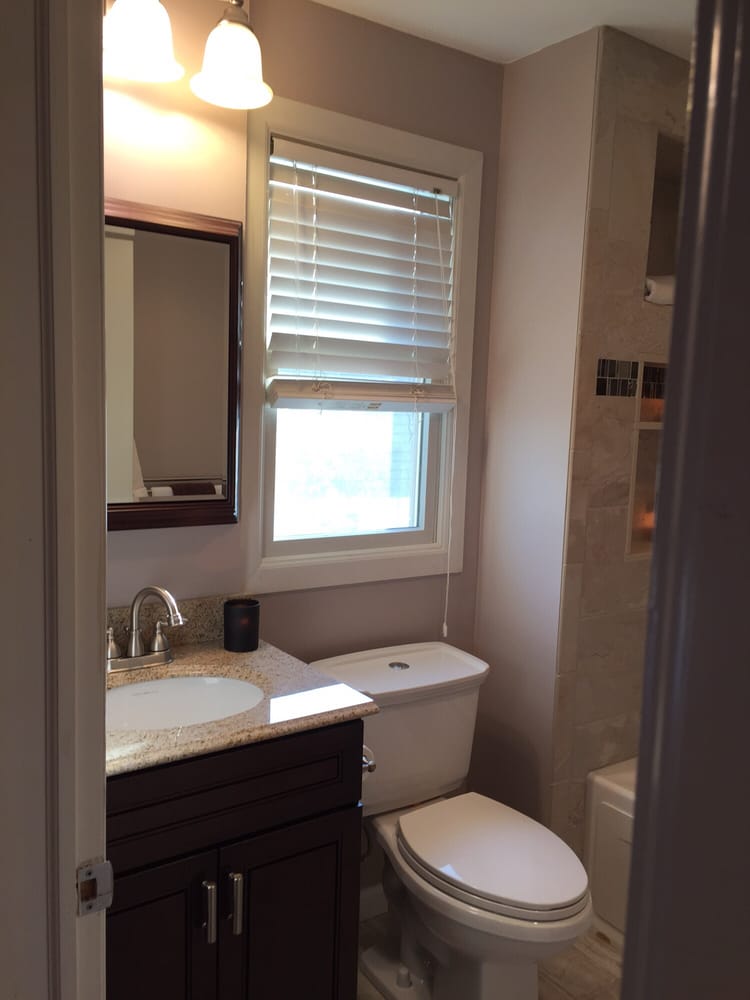 Another picture of our new bathroom Yelp