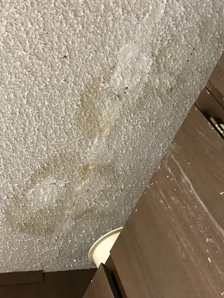 Water Leak Onto Asbestos Popcorn Ceiling Yelp Photo Of Md Restoration Honolulu Hi United States Water Leak Onto Asbestos