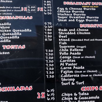Cotixan Mexican Food Mira Mesa Menu Cotixan Mexican Food Mira Mesa Menu