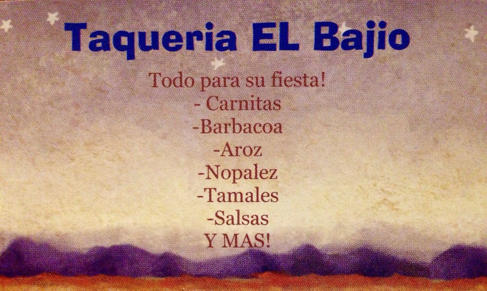 Taqueria El Bajio