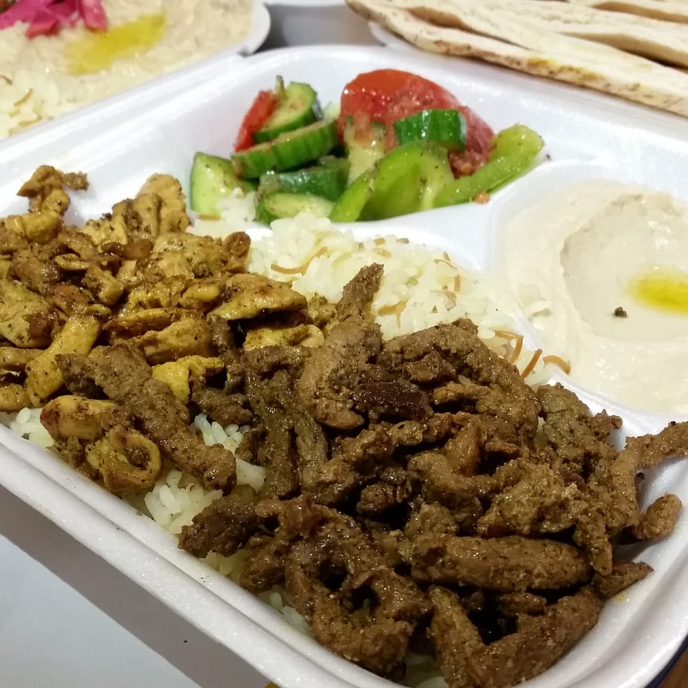 Combo shawerma(beef and chicken) for only 5.99 Yelp
