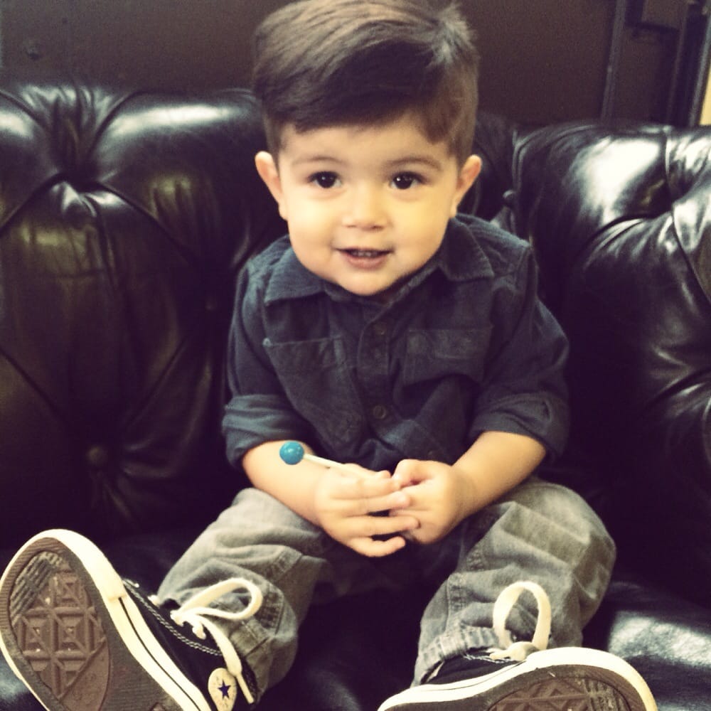 Happy boy after his haircut! Yelp