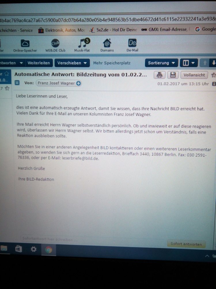 Habe Heute An Den Tollen Kolumnist F J Wagner Eine Email Gesendet Habe Heute An Den Tollen Kolumnist F J Wagner Eine Email Gesendet Und Se Antwort Erhalten Danke Nach Berlin Yelp