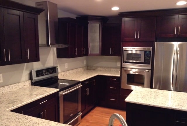 looking for a contrast this espresso cabinets with light espresso cabinets with light granite