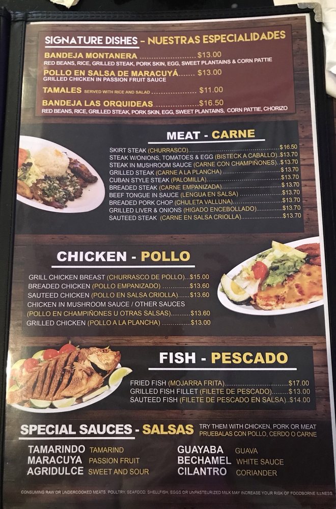 La Orquidea Bistro Con Sabor Italiano Jaco Menu La Orquidea Bistro Con Sabor Italiano Jaco Menu