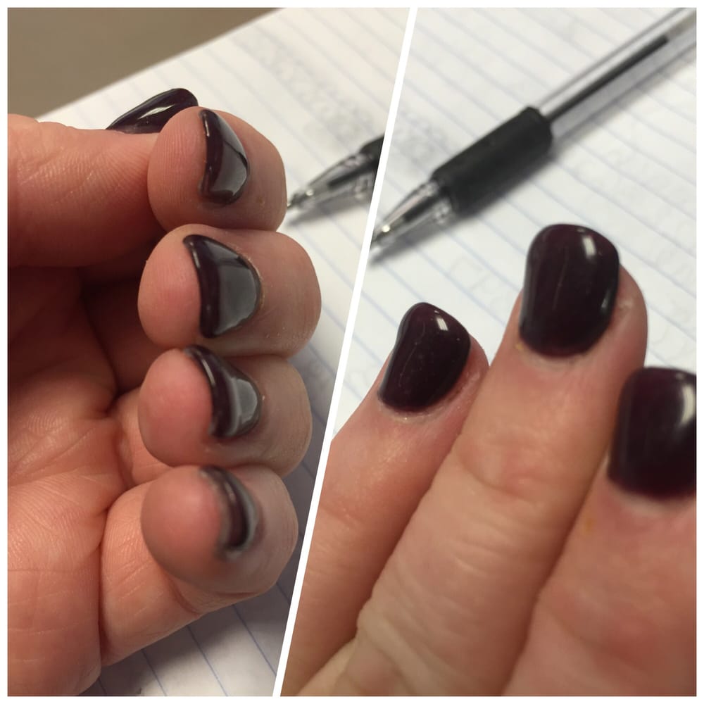 Gel Set Uneven Thick In Some Areas Thin Others Was Not Photo Of Ke Nails Minneapolis Mn United States Gel Set Uneven
