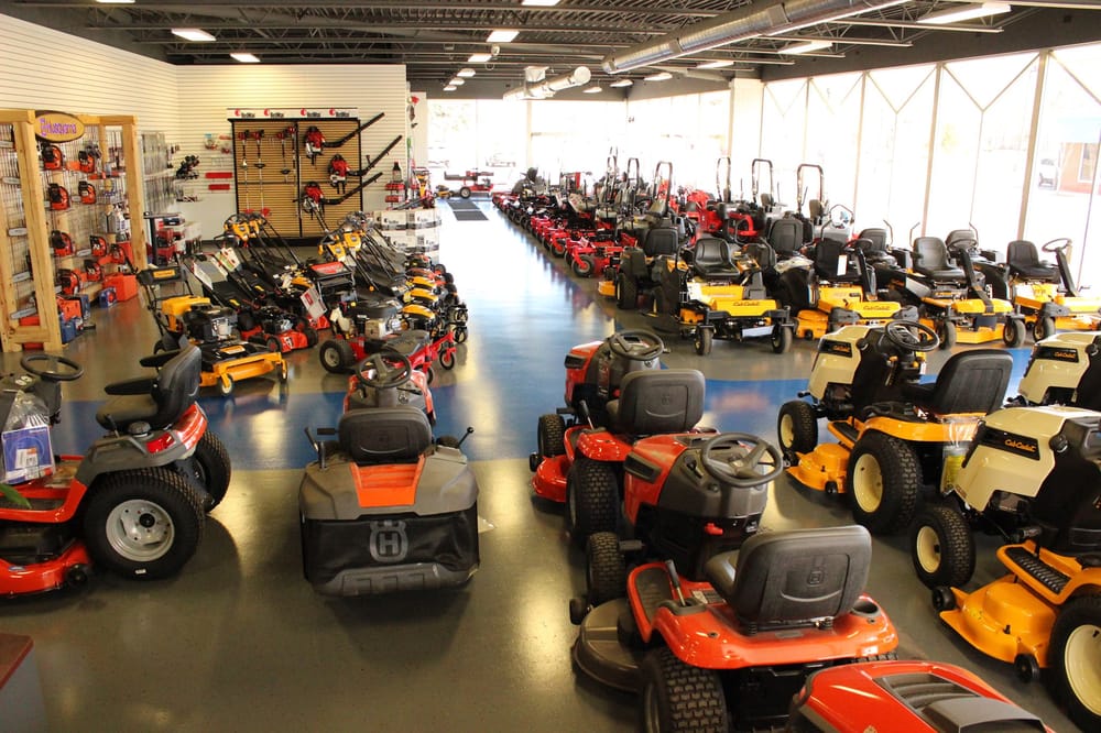 Lawn Mower Display at Ball Equipment in Richmond, Michigan. Gravely