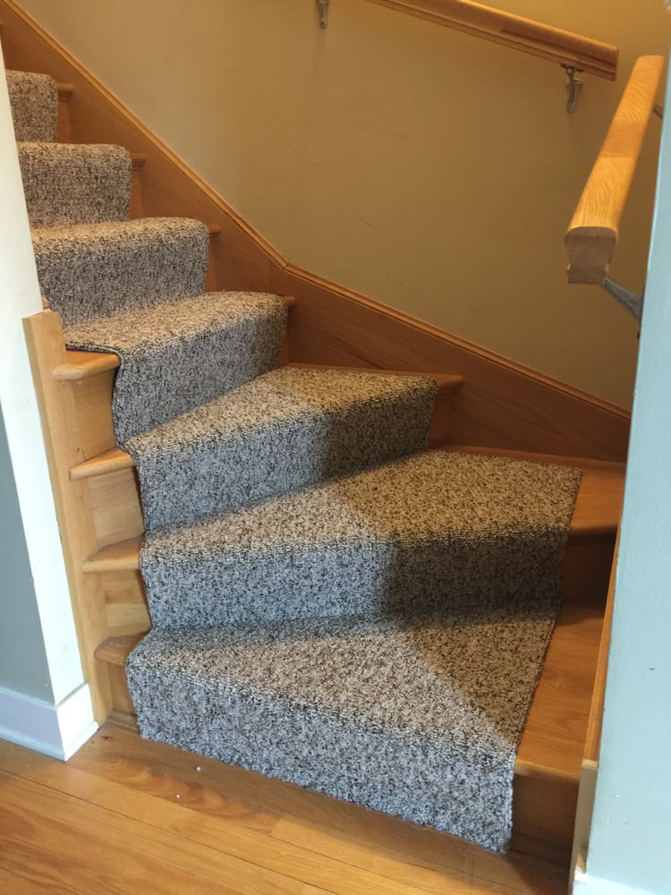 great job on wood stairs with high quality berber carpet Yelp