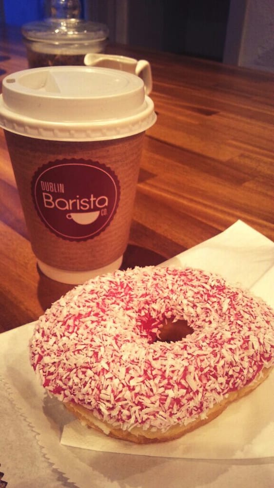 Photo of Dublin Barista School - Dublin, Republic of Ireland. Great coffee and delicious doughnut all for 3.50e