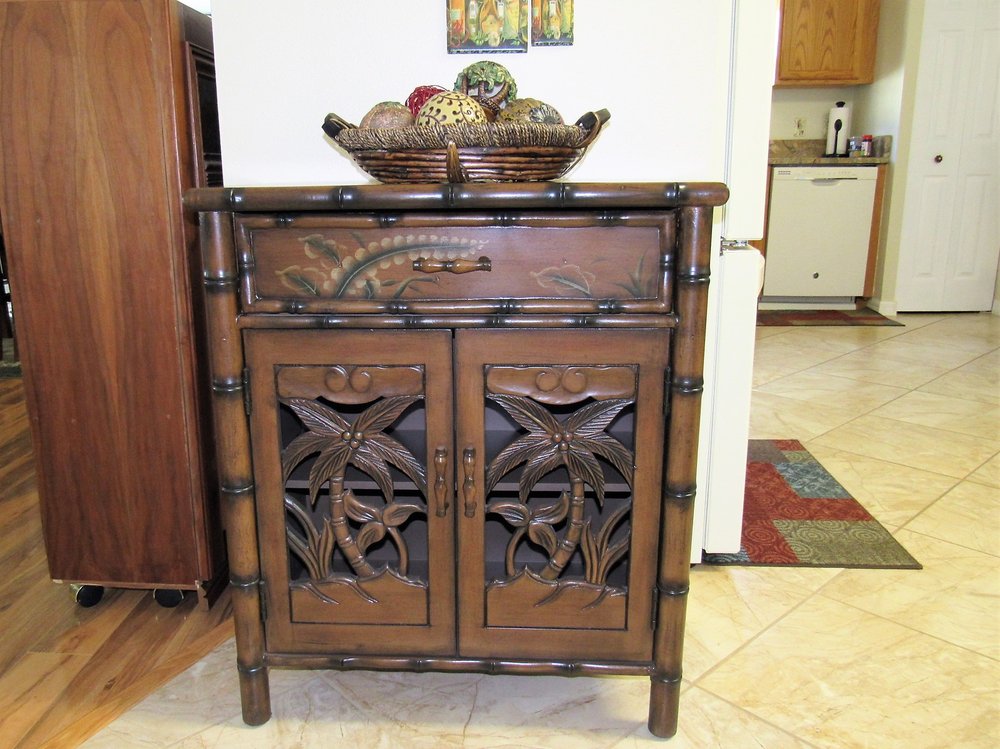Love Our Cabinet With Palm Tree Motif Perfect Yelp Photo Of Touch Cl Huntingburg In United States Love Our Cabinet