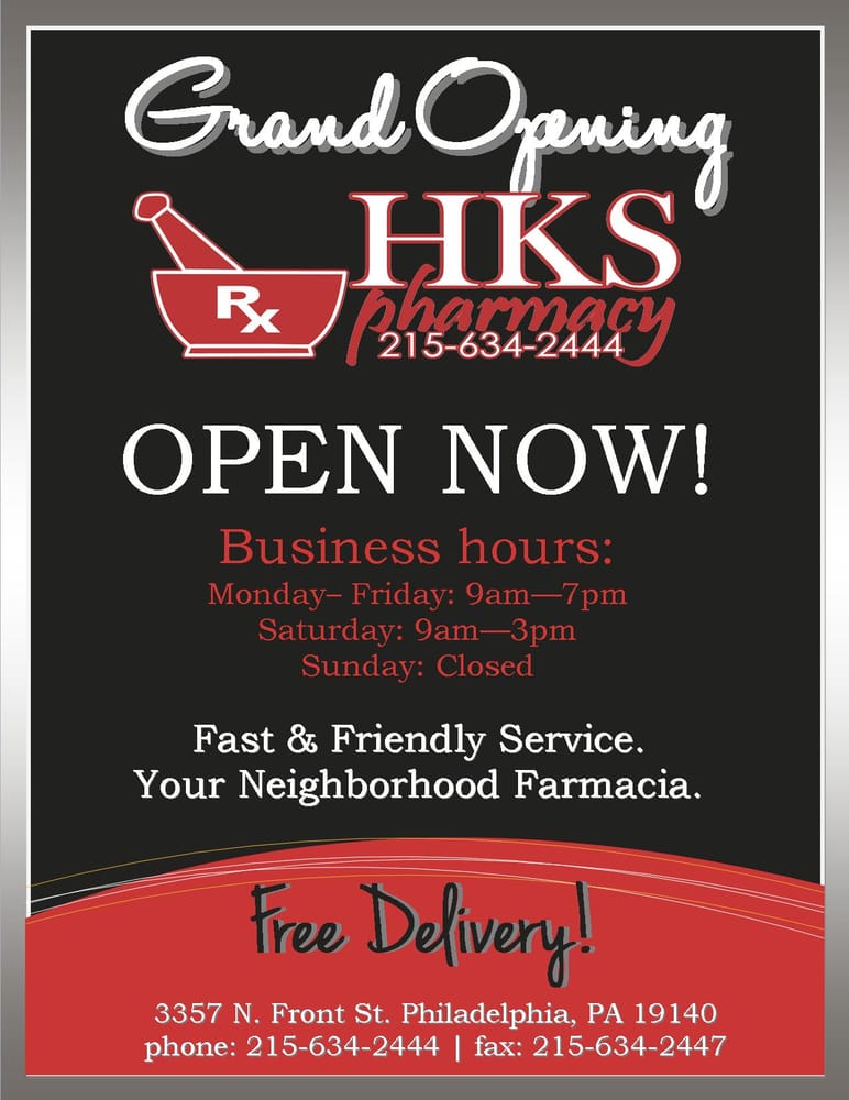 HKS Pharmacy Drugstores 3357 N Front St, Philadelphia, PA Phone