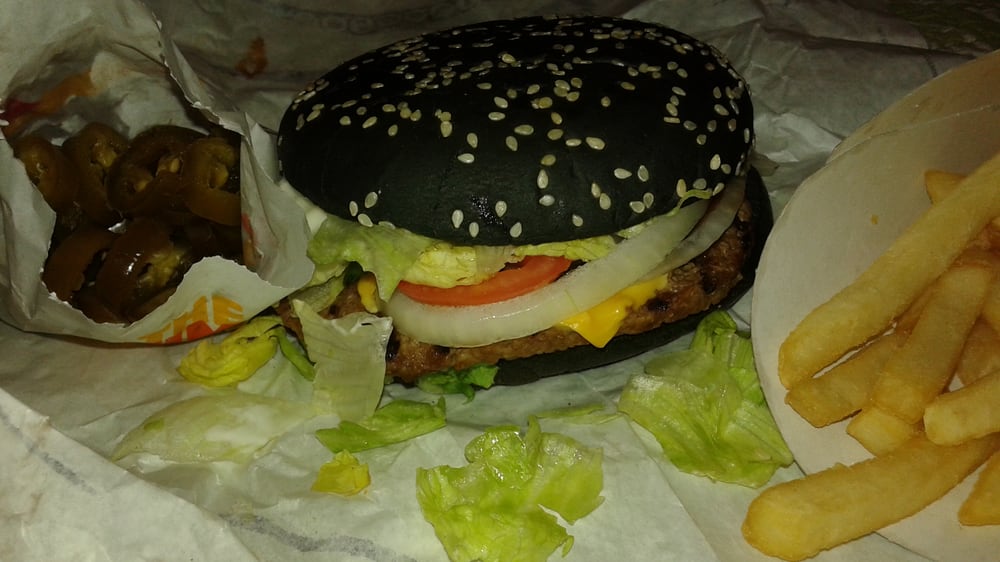 A1 Halloween Whopper, fries, and a side of jalapeños. Yelp