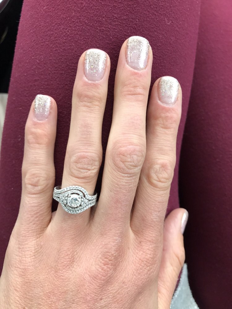 Rose Gold Ombré Sparkles Yelp Photo Of T C Nails Superior Co United States Rose Gold