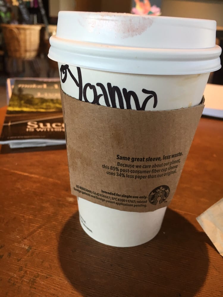 Tall decaf nonfat upside down extra caramel, Carmel