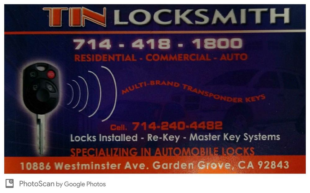 Tin Locksmiths 25 Photos 119 Reviews Keys 10886 Tin Locksmiths 25 Photos 119 Reviews Keys 10886 Westminster Ave Garden Grove Ca Phone Number Yelp