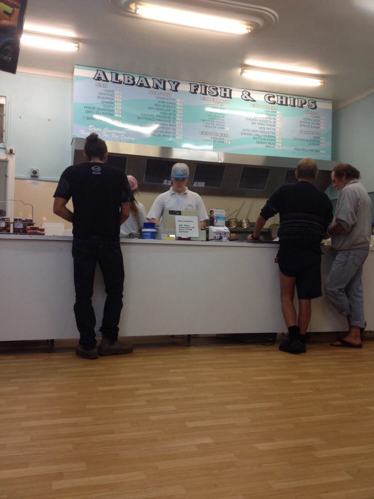 Albany Fish & Chips Seafood 155 Albany Hwy, Albany Western