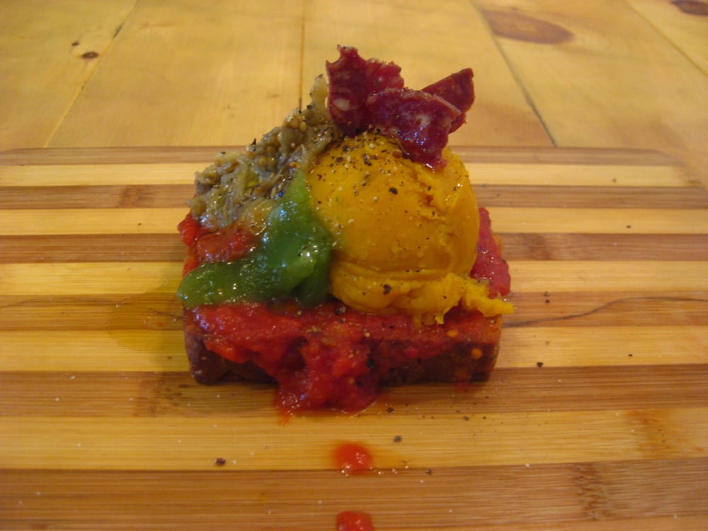 Squash Smorrebrod On A Wooden Plate Yelp Photo Of Ellefsen Café Scandinave Montréal Qc Canada Squash Smorrebrod On A