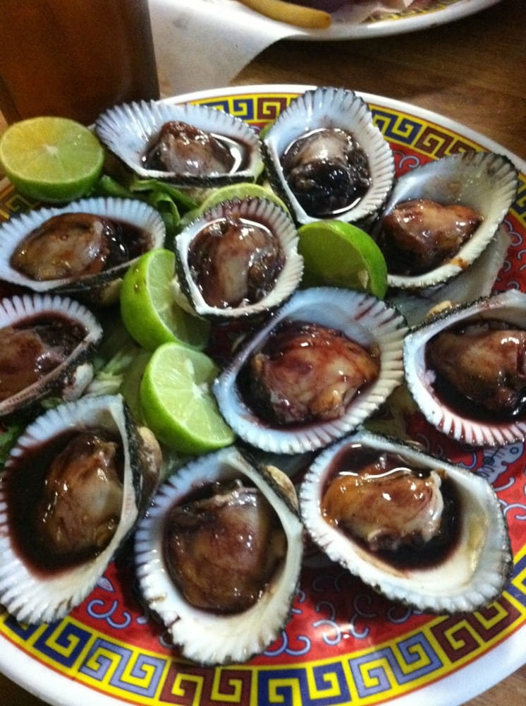 Pata De Mula!!!! In english, "Bloody Clams".... SUper delicious! Yelp