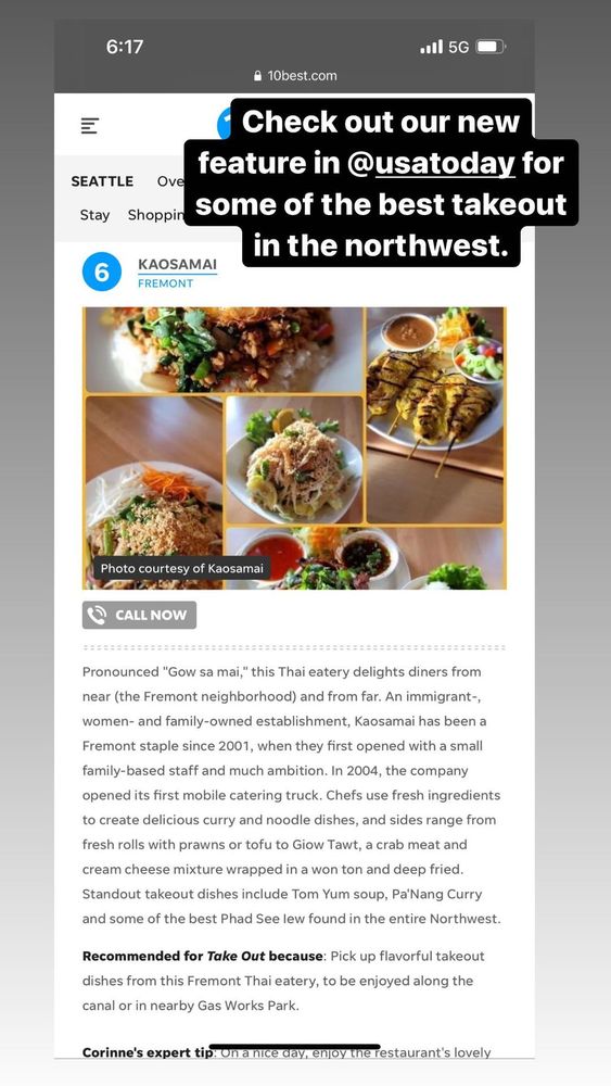 Kaosamai Thai Restaurant