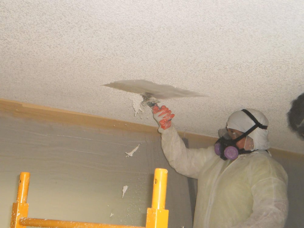 Team In Action Removing Popcorn Ceiling Containing Asbestos Yelp 37 Photos For Advanced Indoor Remediators