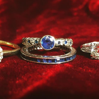 Photo of Rebekah Brooks - Cambridge, MA, United States. Sapphires, diamonds, and morganite, oh my
