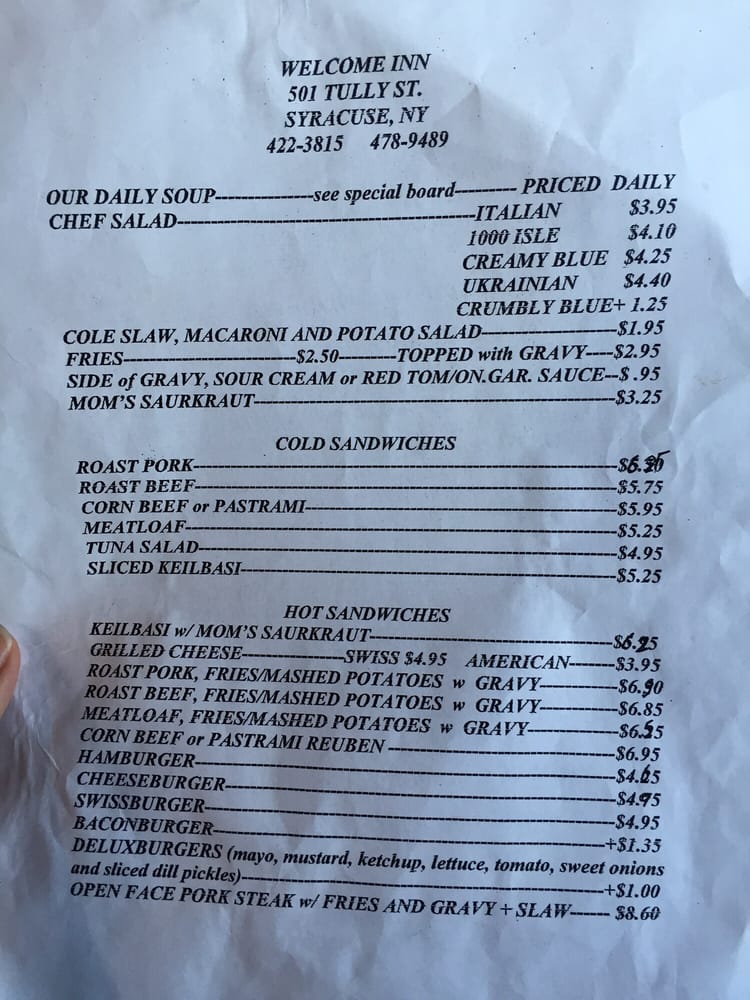 Inn CLOSED Barbeque 501 Tully, Syracuse, NY Restaurant