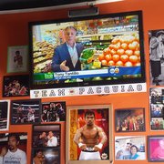 Nat's Thai Food - Los Angeles, CA, United States. Manny P. wall w/ TV