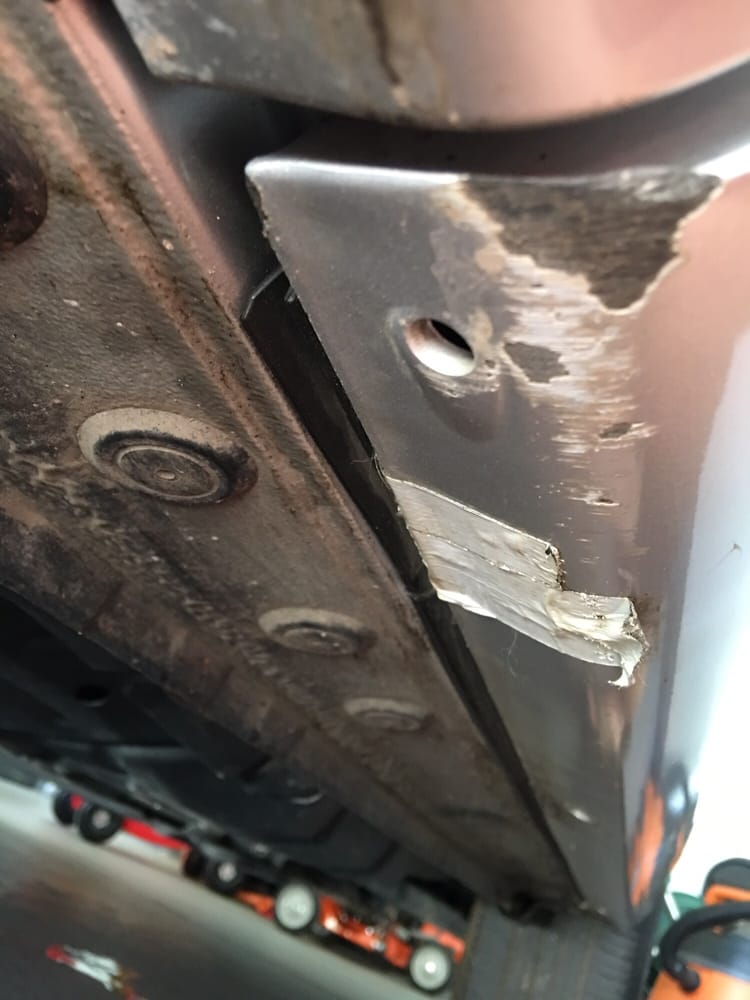 Looks Pretty Deformed To Me And Way More Than A Ding Oh Don T Photo Of Grossinger City Toyota Service Chicago Il United States Looks