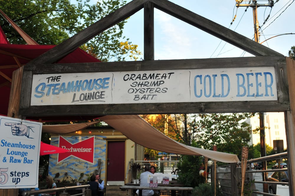 The entrance to the outdoor patio. Yelp