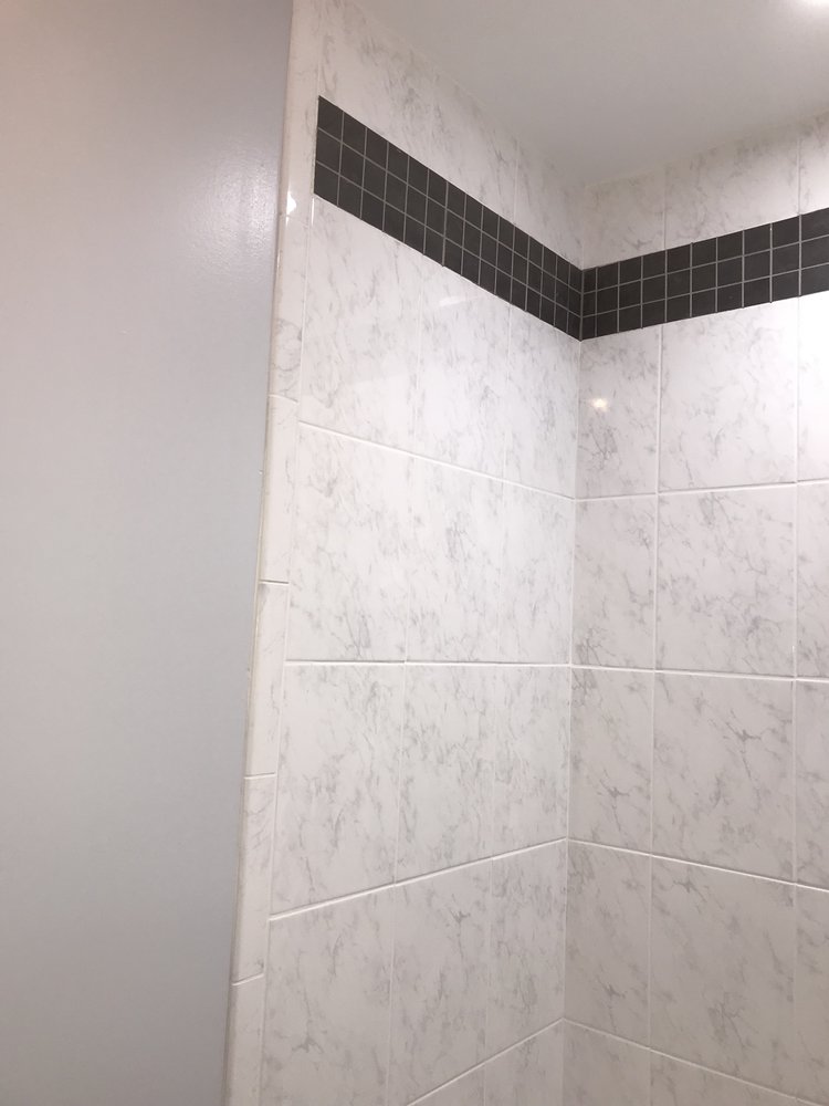 Carrara Gris Ceramic Tile 10 X 13 In Item 485574 Floor Shower 21 Photos For The Tile