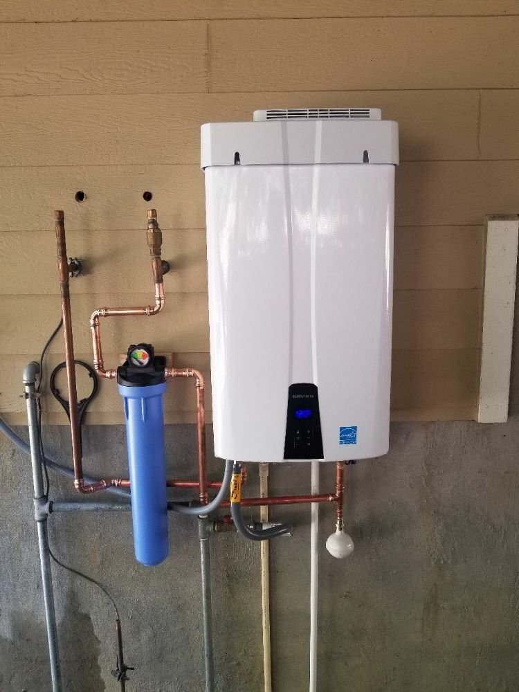 navian 240 tankless water heater with filter. - yelp