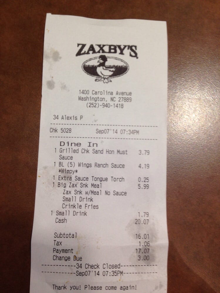 Zaxby's Chicken Fingers & Buffalo Wings