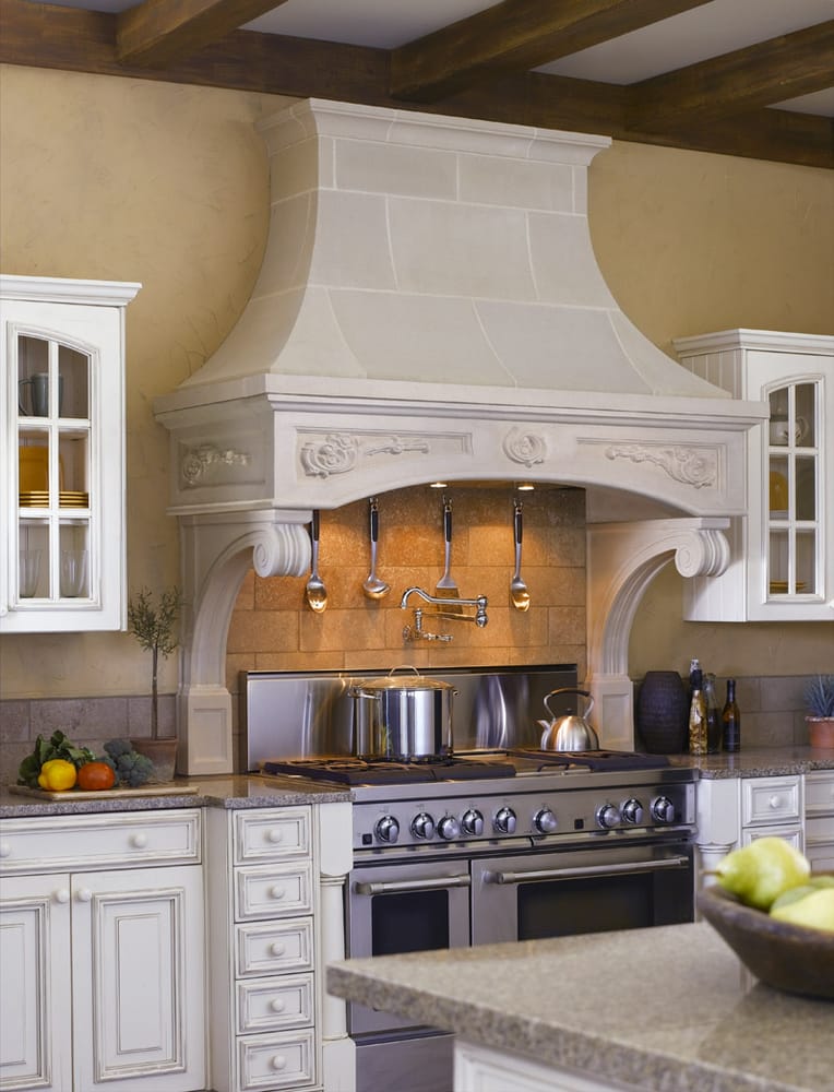 Floine Cast Stone Range Hood By Old World Stoneworks Yelp 7 Photos For Old World Stoneworks