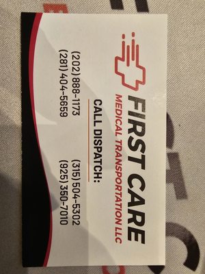 First Care Medical Transportation