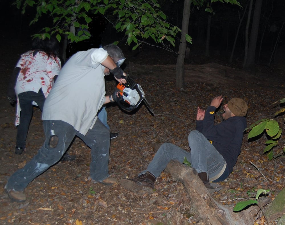 photo of halloween woods haunted forest sterling va united states