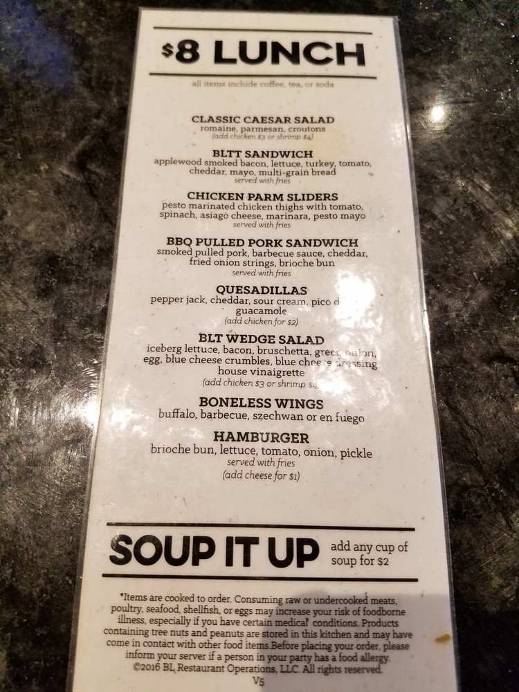 The $8 Lunch menu - Yelp