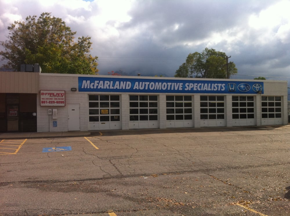 McFarland Automotive Auto Repair 1533 S State St, Orem, UT Phone