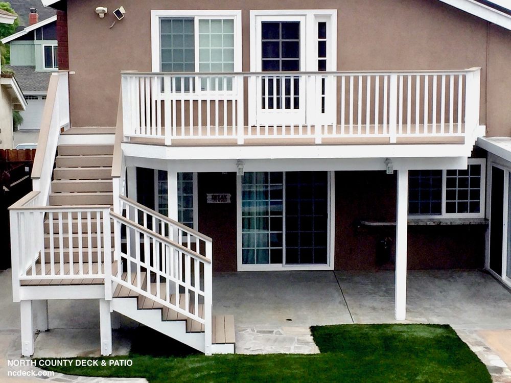 Custom Composite Second Story Deck With Stairs To Pool Yelp Custom Composite Second Story Deck With Stairs To Pool Yelp