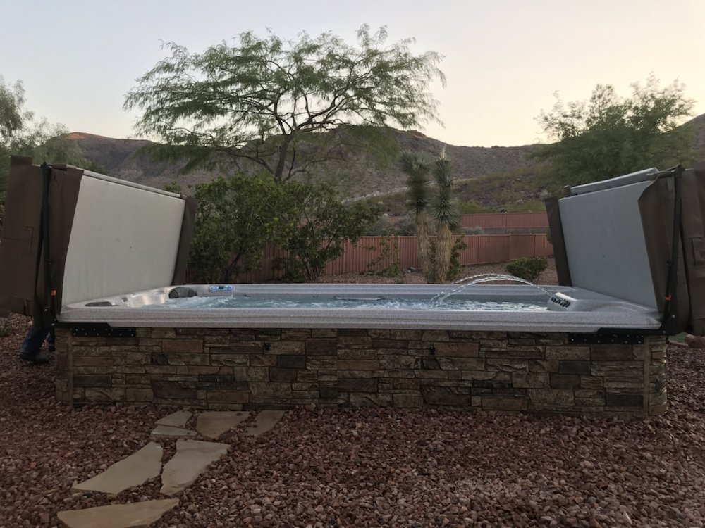 Semi Inground Swim Spa Yelp Photo Of Lv Hot Tubs And Spas Las Vegas Nv United States