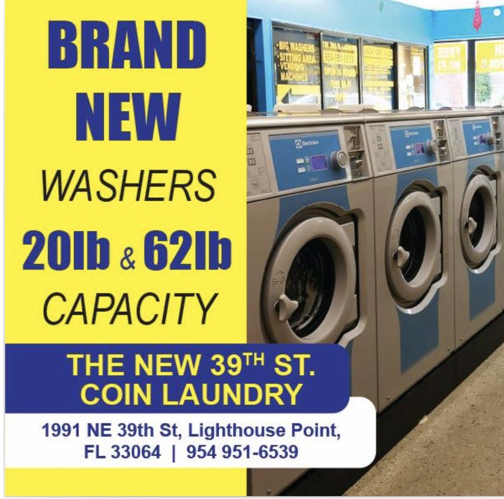 The New 39th St Coin Laundry Laundromat 1991 NE 39th St, Lighthouse