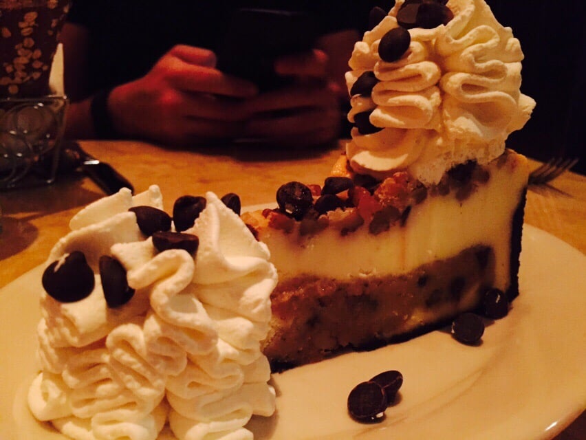 The chocolate chip cookie dough cheesecake Yelp